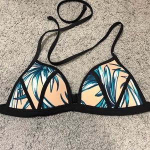 pink victoria’s secret tropical bikini top